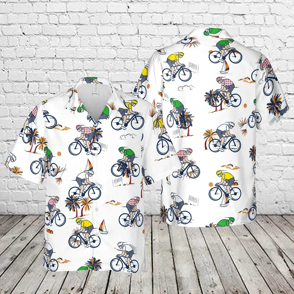 Tour De France Cycling Hawaiian Shir