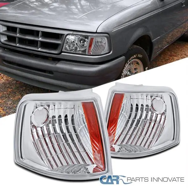 Fits 1993-1997 Ford Ranger Clear Corner Lights Signal Lamps Left+Right 93-97