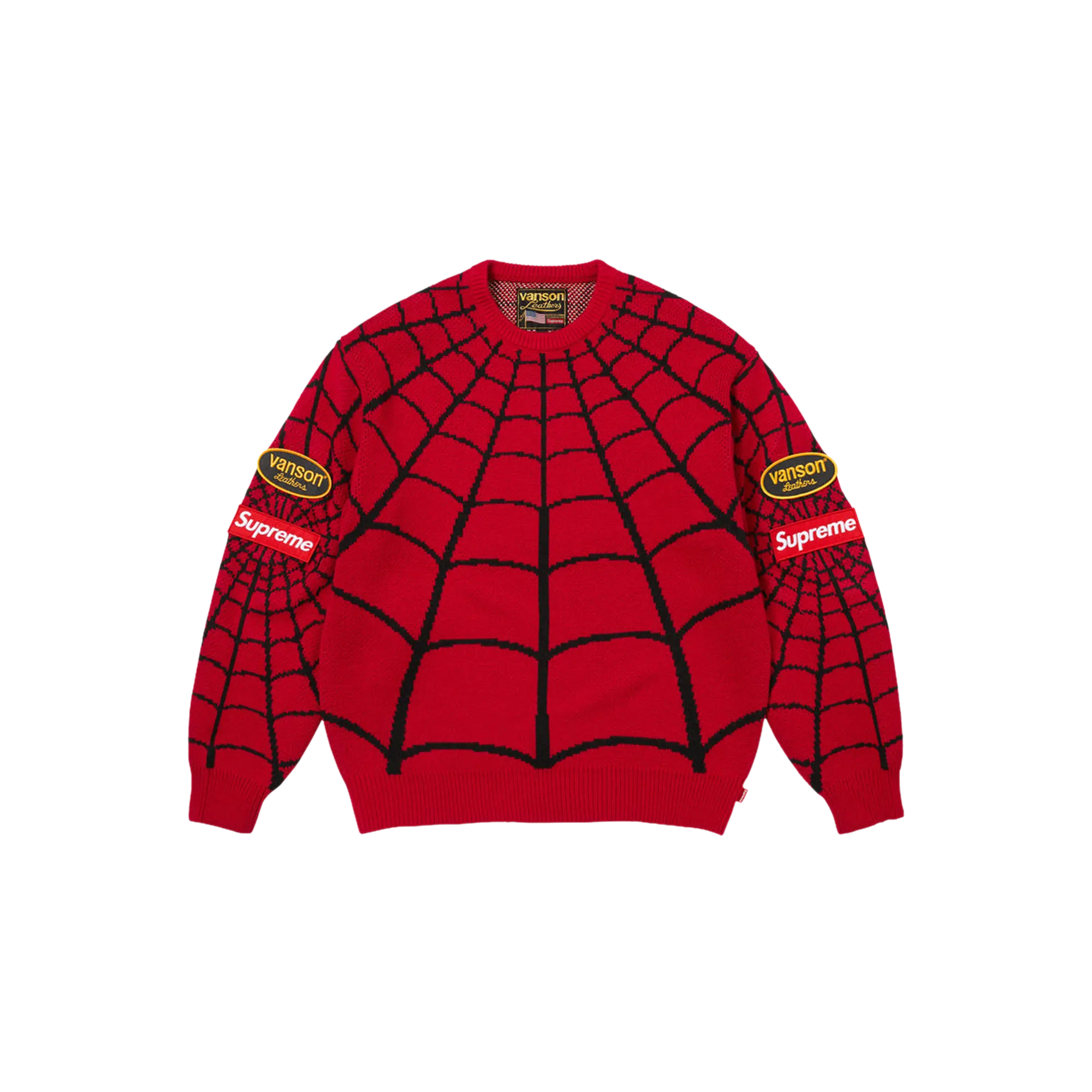 Vanson Leathers® Spider-Man Sweater "SS26 - Red" SU27753