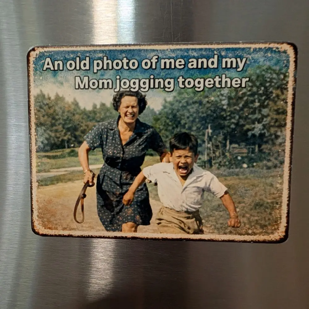 Acrylic Printed Magnetic Refrigerator Magnet, Grandpa Dad Joke Decor, Funny Sarcastic Kitchen-Room Gift, Retro Humor Home Supply