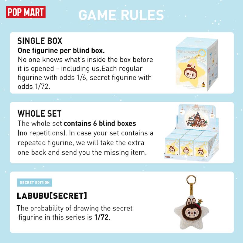 POP MART THE MONSTERS Classic Series-Sparkly Plush Pendant, Blind Box