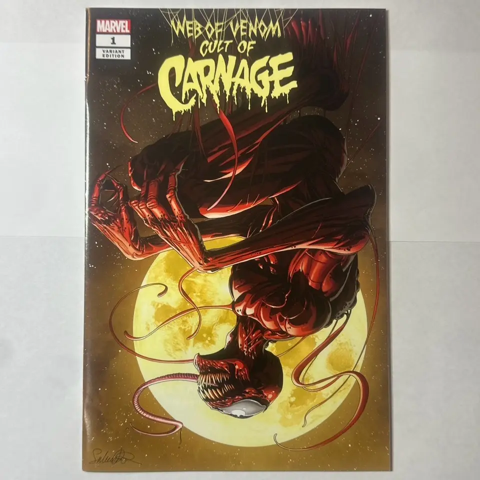 Cult of Carnage #1 by Salvador Larroca - Web of Venom Variant Cover Comic - NM- Condition