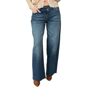 Dark Wash Crossover Baggy Jean