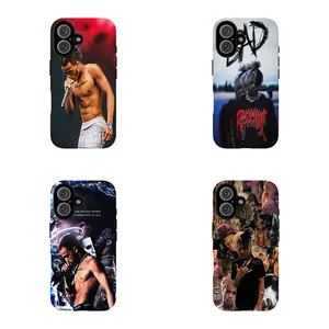 XXXTentacion-Themed 2-in-1 Film-Style Phone Case — Compatible with iPhone 12, 13, 14, 15, 16, 17 Series — Glossy Finish, Drop-Resistant, and Fade-Resistant Protective Cover