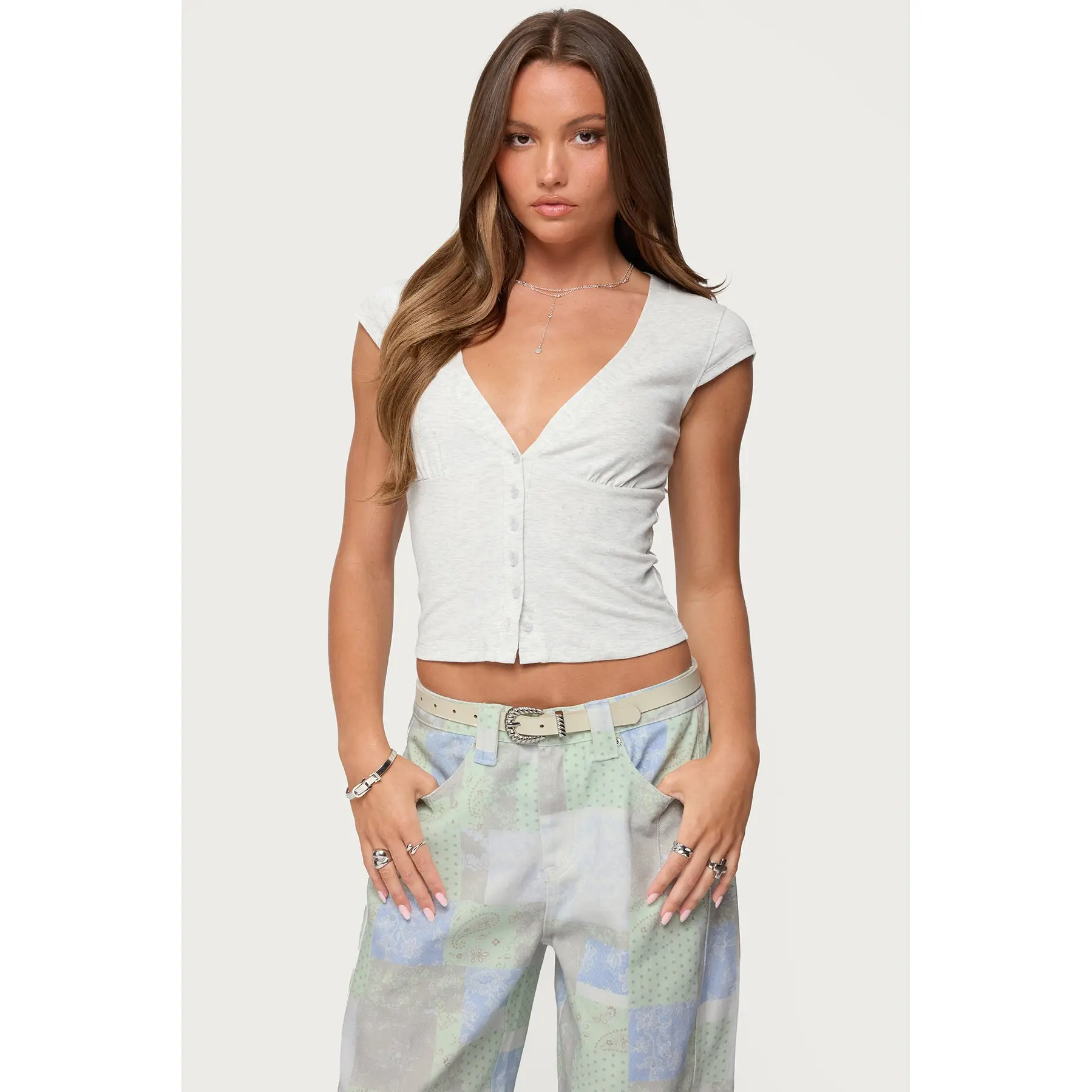 Alza Button Up Top Alza Button Up Top