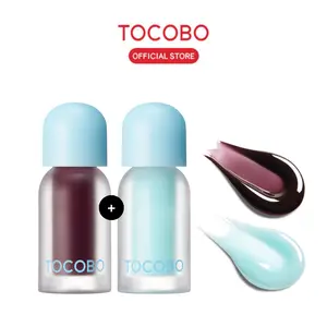 [TOCOBO Official] Black Cherry Max Plump Duo | Juicy Berry Plumping Lip Oil, Hydrating Glossy Lip Care