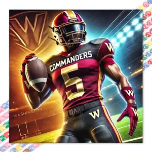 1 DIY diamond painting kit, 5D diamond art set, DIY decoration, football player diamond painting kit full round drill, mosaic, diamond art, DIY art home decor, suitable for Christmas.