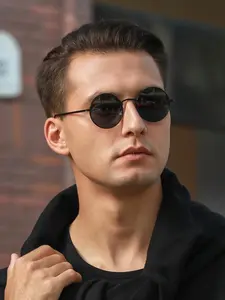 Unisex Simple Style Retro Glasses, 1 Pair Trendy Casual Round Frame Glasses for Everyday Use, Fashion Vintage Glasses for Outdoor Activities