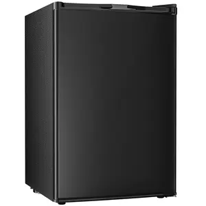 Antarctic Star 4.4 Cu.Ft Compact Refrigerator,Mini Fridge Single Door with Adjustable Thermostat,Removable Glass Shelves for Apartment/Dorm/Office,BLACK