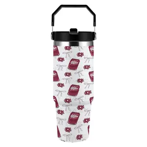 Dr. Pepper 30oz Stainless Steel Insulated Tumbler | Perfect Gift for Men Dad Papa Him, Christmas Birthday Valentine's Day Gift for Dr. Pepper Lovers Vacuum Flasks