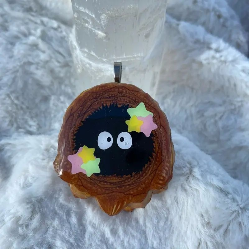 Studio Ghibli Soot Sprite Pinecone Pendant