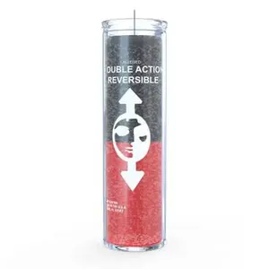 7 Day Black over Red Reversible Candle