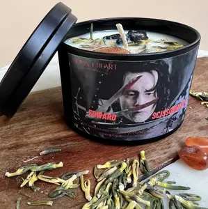 EDWARD Scissorhands Halloween Candles | Intention & manifestation, Spooky Season , Horror Movies,  Homemade gift Decor Decoration Crystals Light Tin Ornaments Freshener