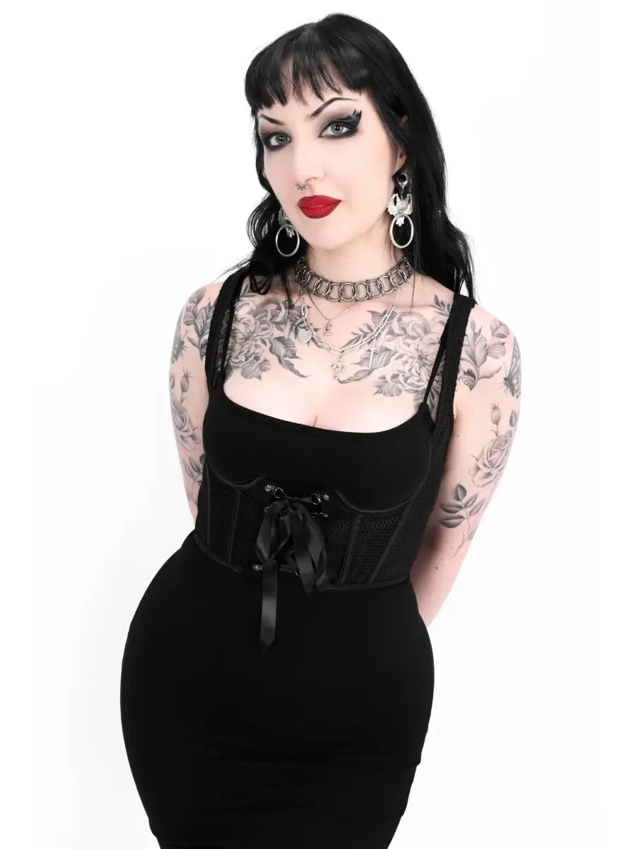 Fishnet Underbust Corset FOXBLOOD NO RESTOCK! Fishnet Underbust Corset FOXBLOOD NO RESTOCK!