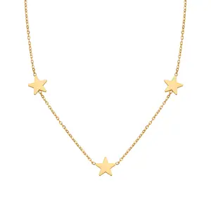 Philippines Three Stars Layering Necklace – Filipino Heritage Minimalist Star Necklace