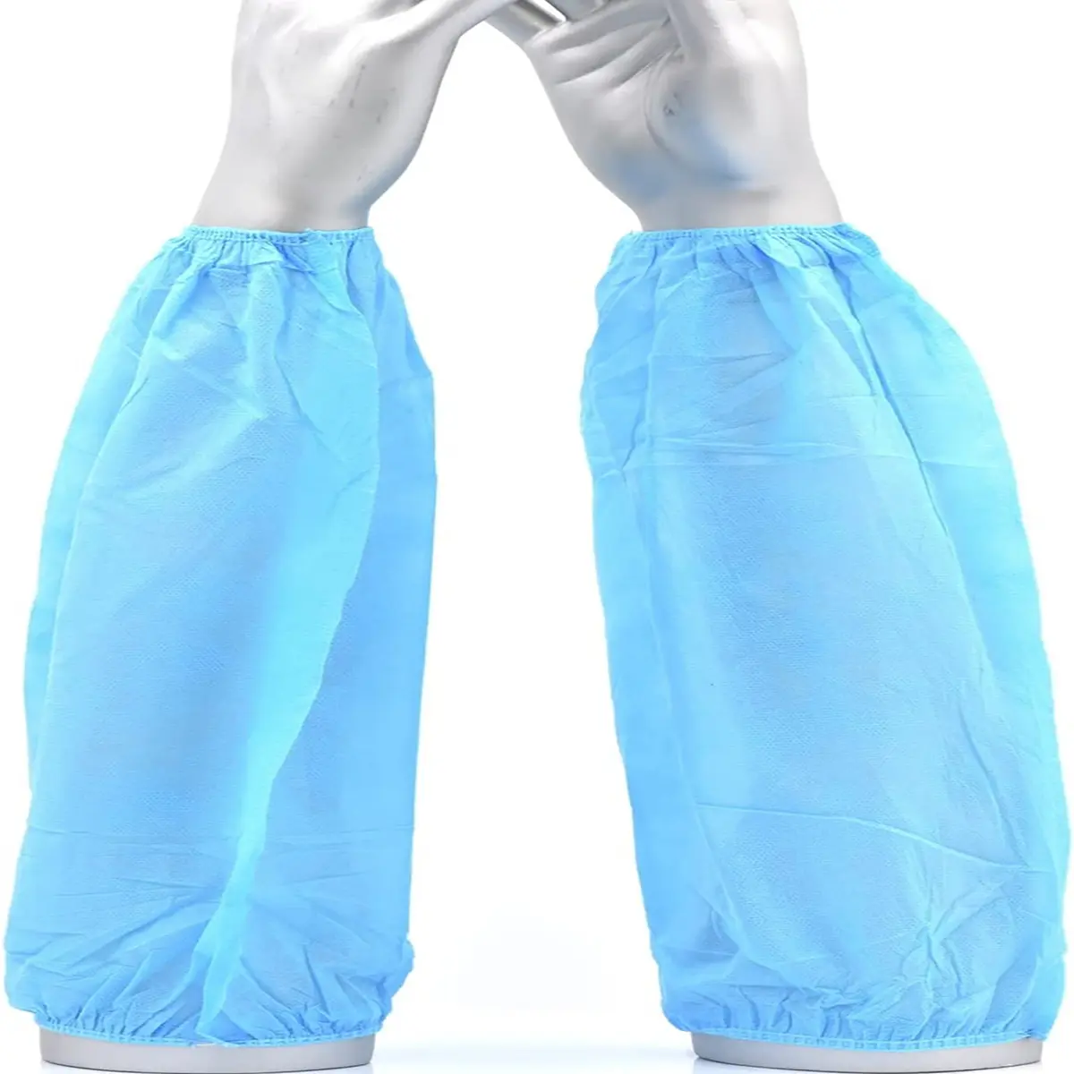 G & F Products 100 Pieces of Arm Sleeves, Made of Non-Woven Fiber Sleeve Covers with Elastic Closures stretchble Reusable Blue 100 Pieces