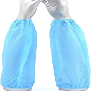 G & F Products 100 Pieces of Arm Sleeves, Made of Non-Woven Fiber Sleeve Covers with Elastic Closures stretchble Reusable Blue 100 Pieces