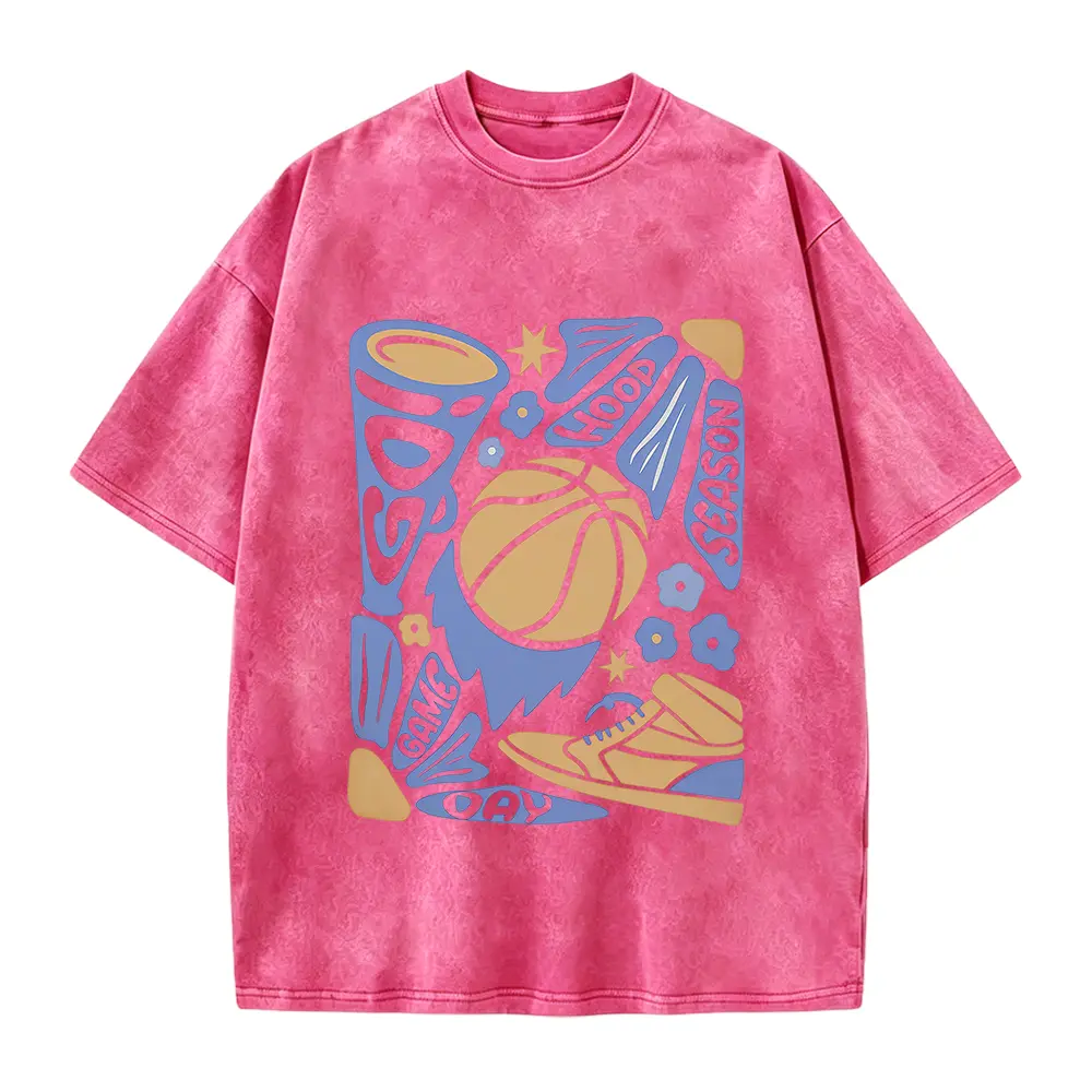 Blue & Gold Basketball Game Day T-Shirt | Hoop Season Graphic Tee | Unisex Sports Fan Shirt | Retro Basketball Shirt | Cute Game Day