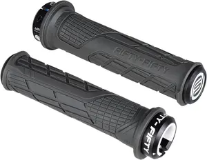 FIFTY-FIFTY Mountain Bike Handlebar Grips, Single Lock-On MTB Grips, Comfortable and Lock On, Non-Slip Bicycle Handle, Fit for All Mountain, Enduro, Downhill FIFTY-FIFTY