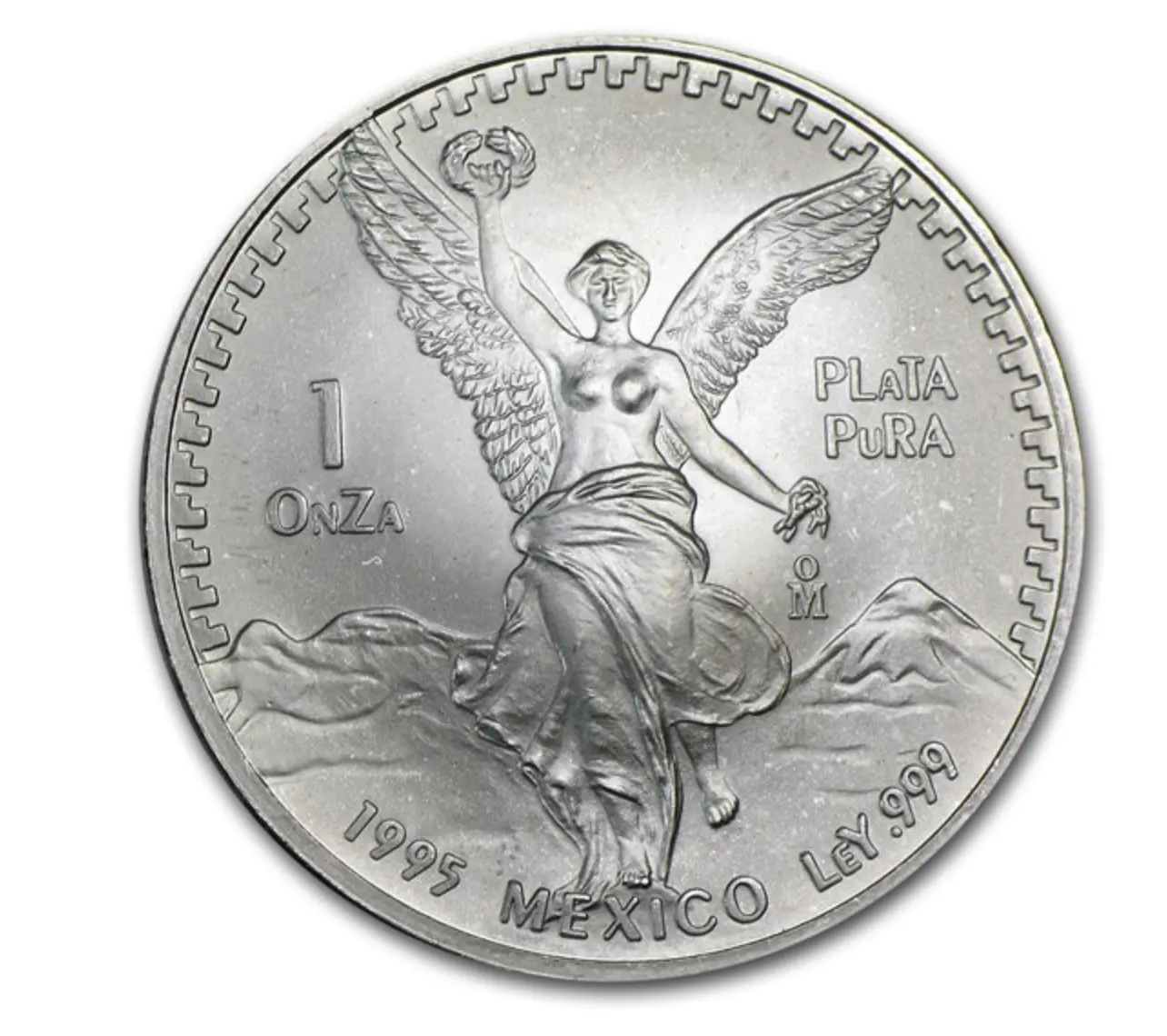 1995 Mexico Libertad 1 oz 999 silver