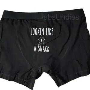 FUN Christmas sexy mens undies! Menswear Underwear-anniversary holiday gifts for husband, boyfriend Valentines Day Casual print