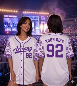 2026 Kpop Tour Baseball Jersey, Kpop Arirang Concert Shirt, Jersey Gift Fans, Kpop World Tour Concert Shirt, Custom Name Unisex Jerseys for Fans, World Tour 2026