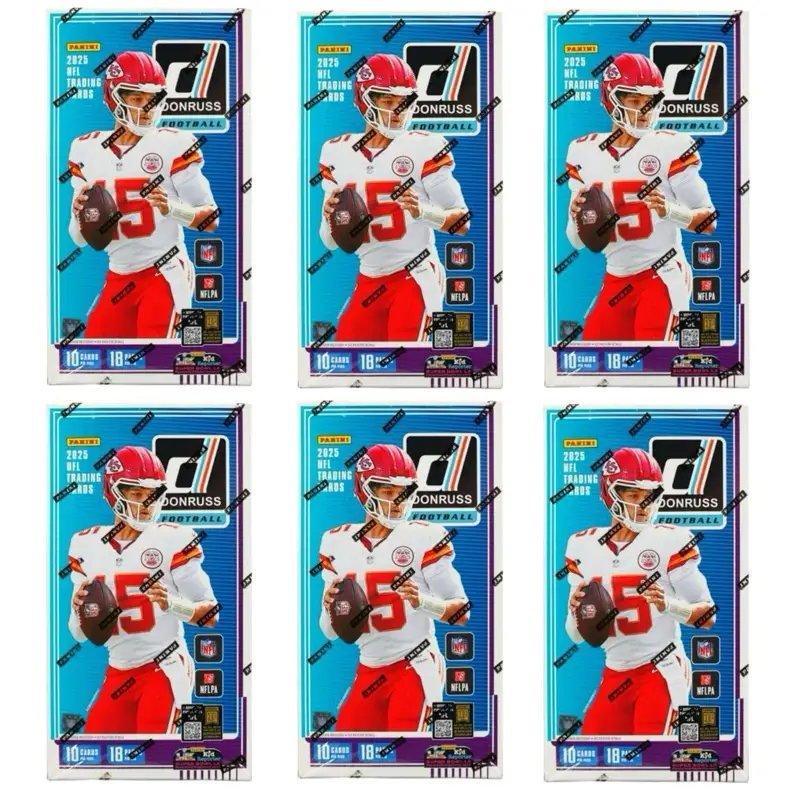 Pick Your Team 2025 Panini Donruss Football Hobby 6 Box Card Break