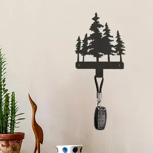 CIFbuy Metal Wall Hooks for Hanging Keys Coats Bags Home Storage Organizer Durable Practical Christmas Decor