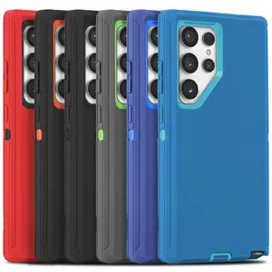 Triple-Layer Defender Armor! Ultimate Shockproof Case for Samsung S25/S24/S23 Ultra | Heavy Duty Rugged Protection