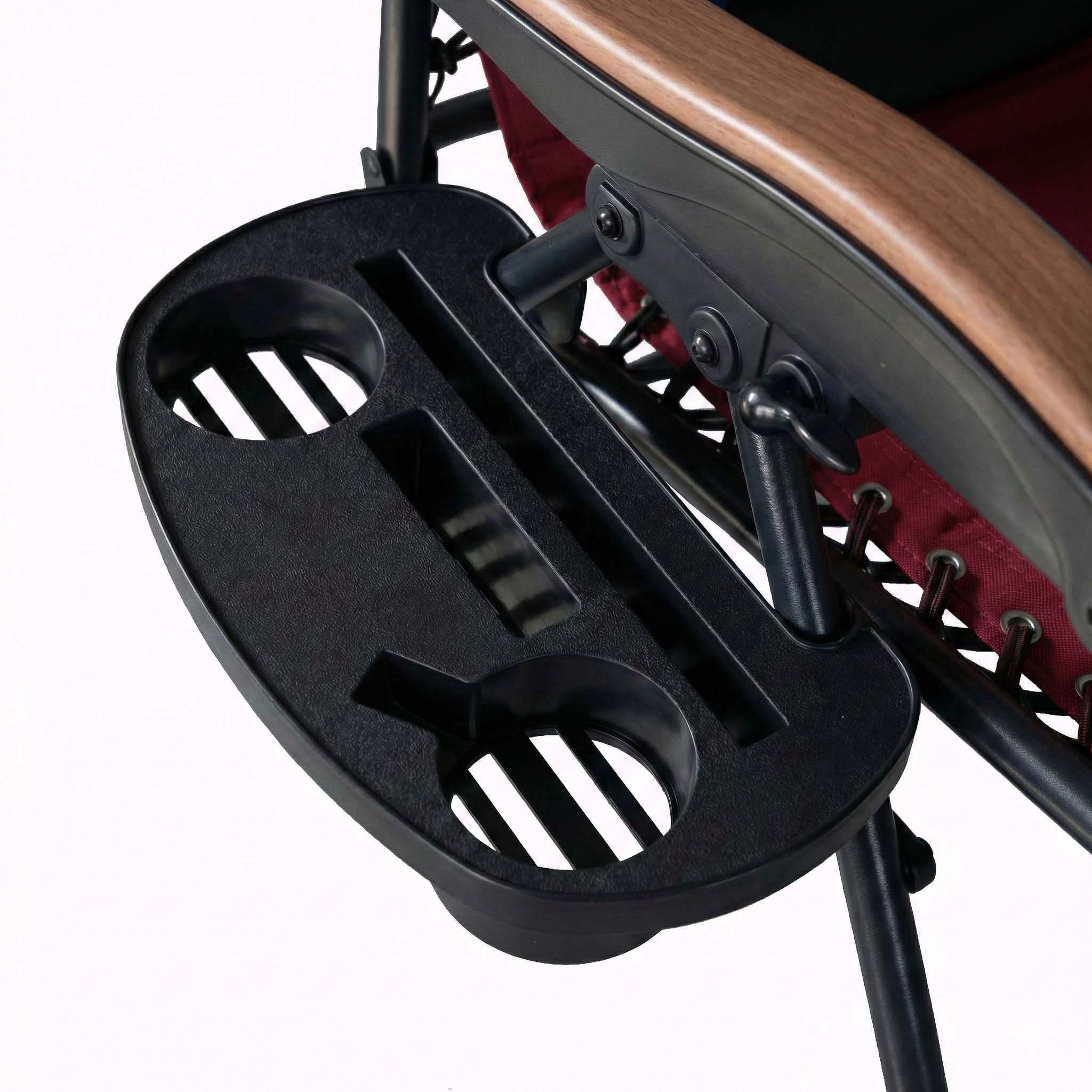 Viral Trending Oversized Padded Zero Gravity Chair | 30" Extra Wide Seat Anti-Gravity Lounger for Big & Tall, Foldable Patio Recliner with Side Cup Holder, Supports 400 LBS for Indoor Outdoor Camping Backyard Porch