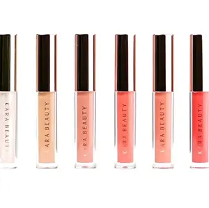 Kara Liquid Lip Set- 6pcs: 1 Gloss & 5 Matte Liquid Lipsticks Lipgloss Makeup