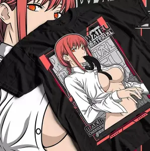 POWER T-Shirt Chainsaw Man Makima Denji Anime Manga Waifu Sweater Gift Shirt