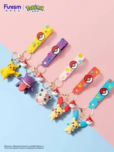 Funism Official Pokémon Keychain, Pikachu & Gengar Couple Bag Charms