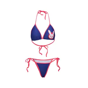DVA Cosplay Costume Sexy Lingerie Bunny Bikini Swimsuit Two Piece Swimwear Bathing Suit