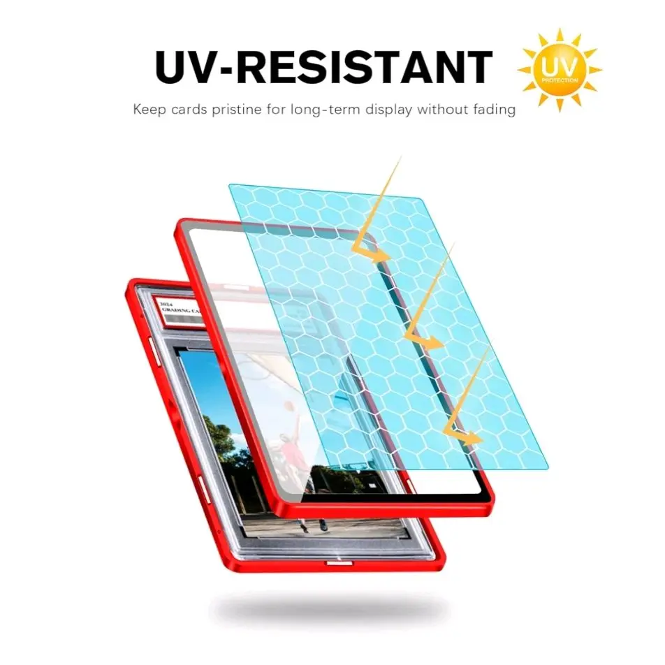 PSA Slab Protector, Metal Slab Bumper Case UV Resistant -Graded Grade Guard Stackable Magnetic Aluminum Card Holder for Graded Display Cards Sleeves Protection Layer - TikTok Shop PSA Slab Protector, Metal Slab Bumper Case UV Resistant -Graded Grade Guard Stackable Magnetic Aluminum Card Holder for Graded Display Cards Sleeves Protection Layer - TikTok Shop