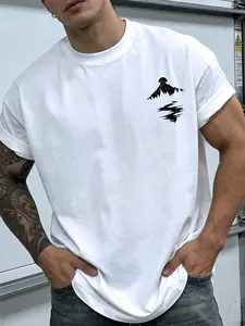 New Drop! Minimalist Mountain & Reflection Silhouette Mini Print T-Shirt | Unisex Nature Streetwear Tee | Outdoor Hiking Essential | Perfect Gift for Mountain & Nature Lovers