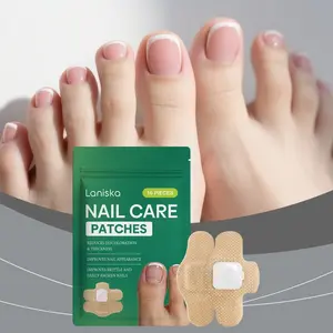 Nail Patches 16 PCS, Toenail Treatment Extra Strength 8-Hour Overnight Nail Fast Acting Repair Effortless Hydrogel Nail Care and Repair for Damaged Nails Overnight Renewal for Men and Women Fungal