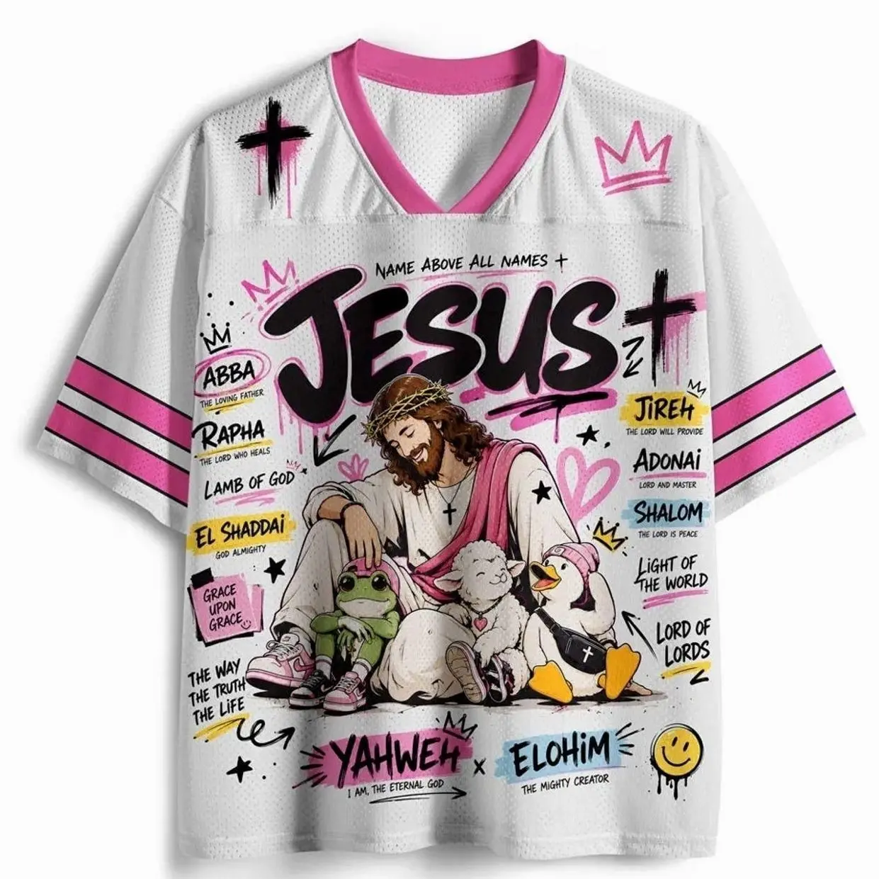 Name Of Jesus Christian Mesh Jersey V9P GYW