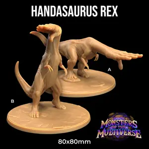 Handasaurus Rex Monsters of Multiverse | The Dragon Trappers Lodge | 32mm Scale | Miniature TTRPG Mini DnD Dungeons Dragons Wargame