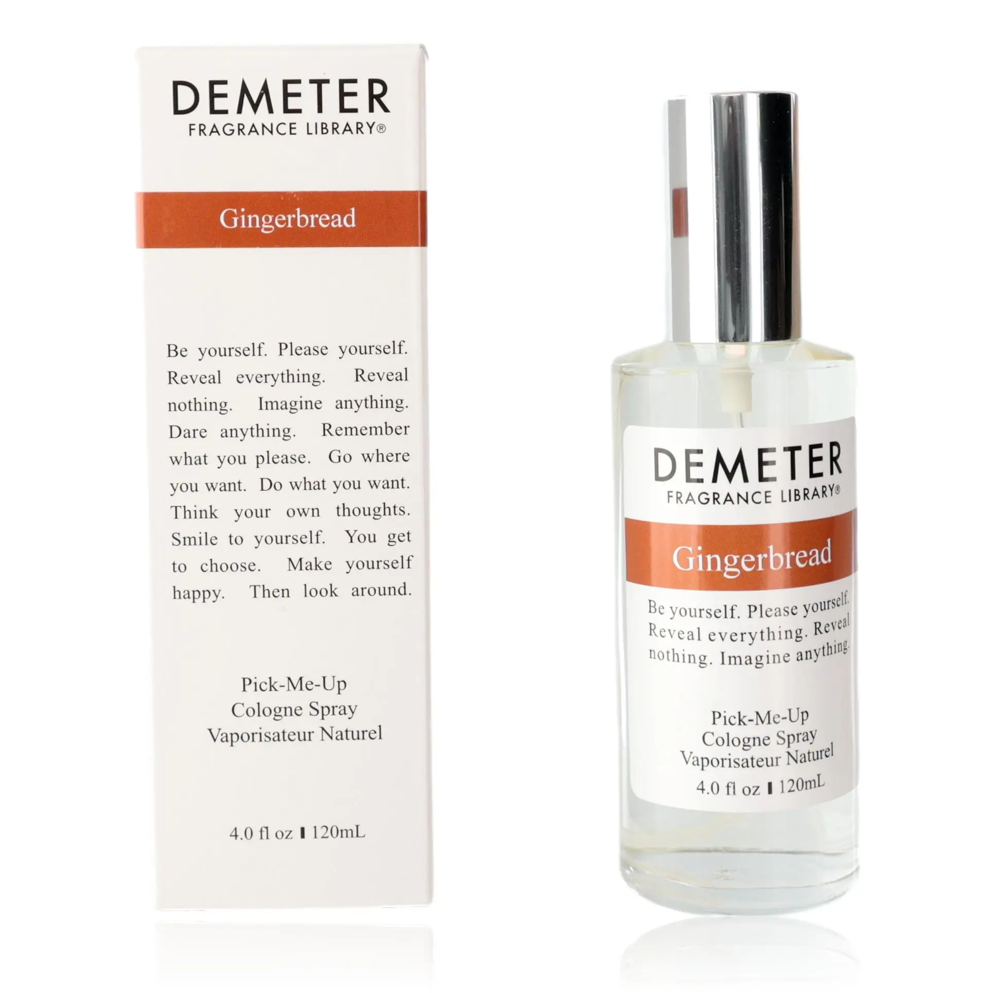 Demeter Fragrance Library Gingerbread Cologne Spray - 4 oz (120ml, 4 to 4.9 fl oz), Single Bottle Pick-Me-Up Unisex Fragrance for Women