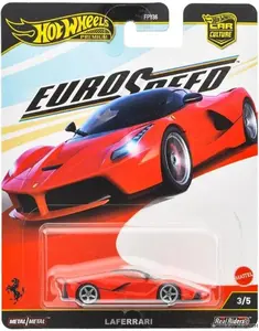 Hot Wheels Car Culture Euro Speed Series Ferrari LaFerrari 1:64 Scale Collectible Die Cast Model Car