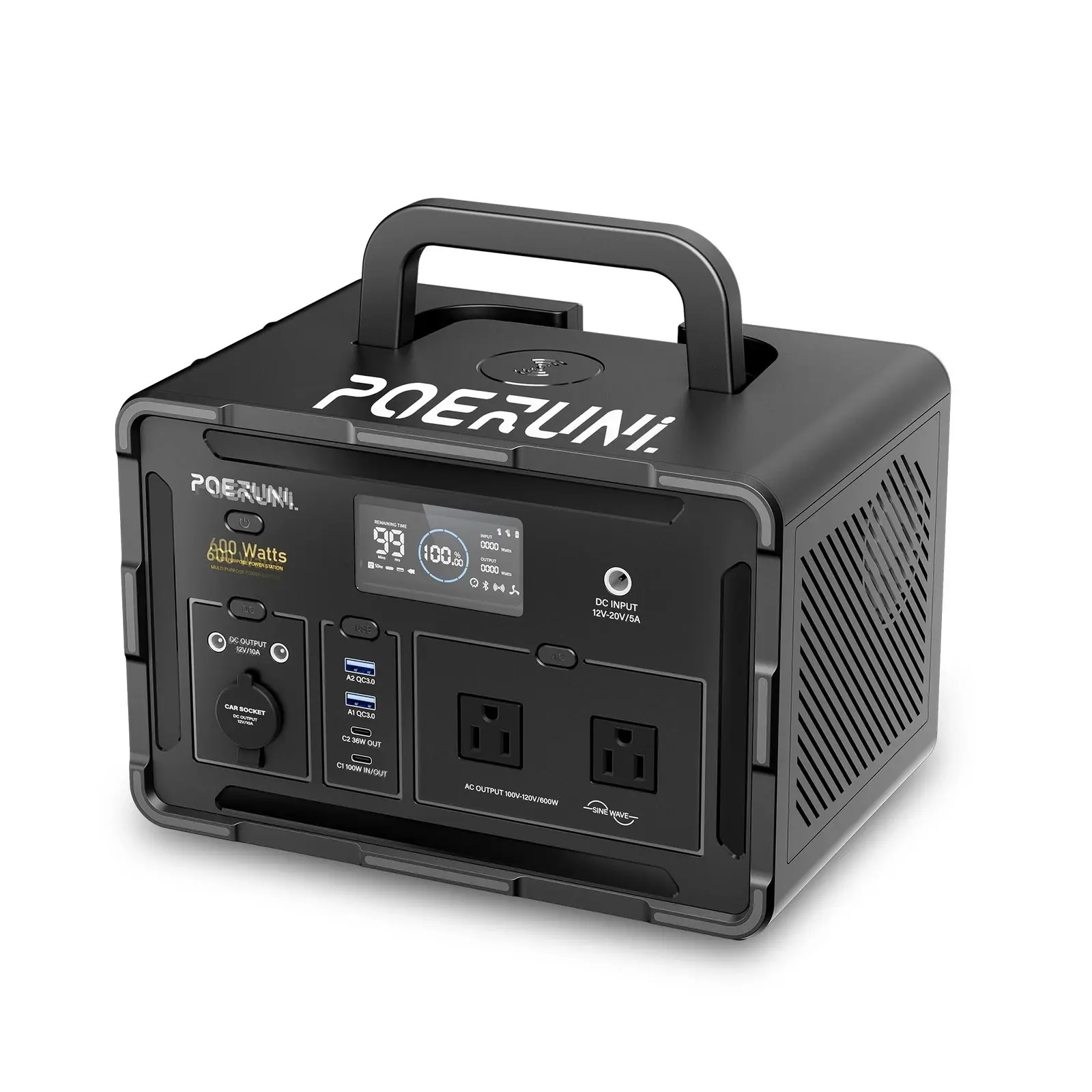 NEW 600W Lithium Battery Portable Power Station 519Wh for Camping RV Backup