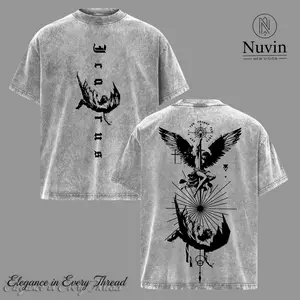 Icarus Fallen Angel Streetwear T-Shirt, Greek Mythology Vintage Oversized Tee, Sun Wings Burned Aesthetic Heavy Cotton Top, Tragic Hero Graphic Unisex Urban Fashion Shirt