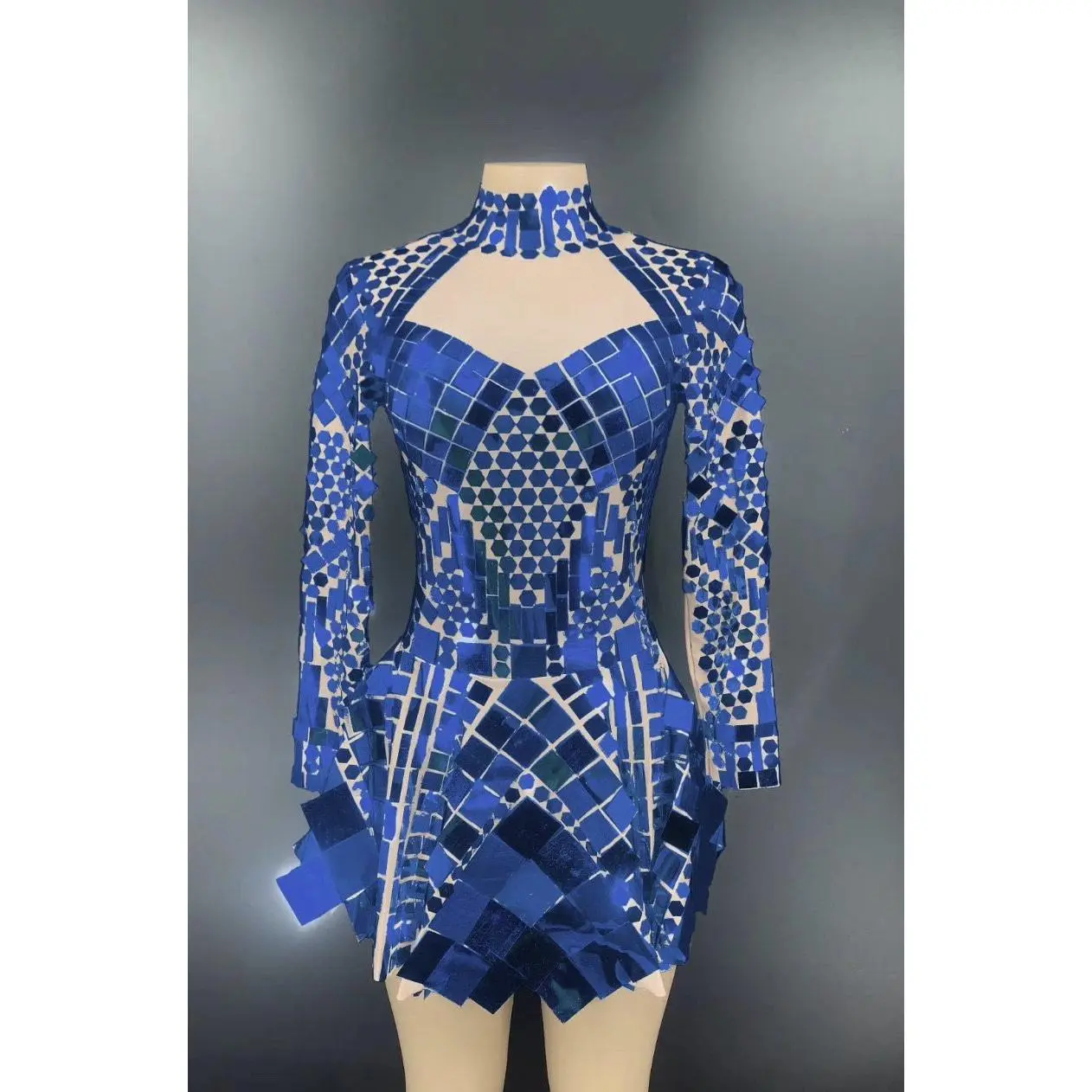 Lisco Blue leotard dress