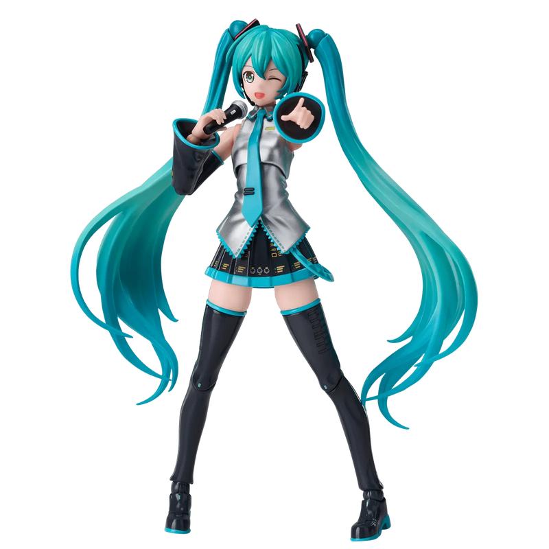 Blokees Fantastics Series Hatsune Miku Official Outfit Tool-Free Assembly with 3 Expressions & Complete Accessory Set Microphone Keyboard Guitar