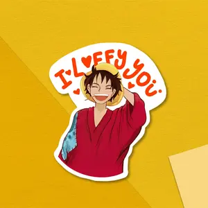 I Luffy You Valentine's Day Gift | One Piece Waterproof Sticker