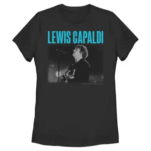 Women's Lewis Capaldi Portrait Singing T-Shirt