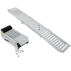2 Sets Foldable Ferruginous Car Ramp, Portable Easy Fold Lightweight Ramp for Car Truck SUV Motorcycle ATV  Bearing Capacity of Expand 1000lbs