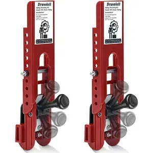 Siding Installation Tools, Siding Mounting Kit with Adjustable Reveals, Lap Siding Gauge Made of Polycarbonate Body (Red, 5/16 Inch)