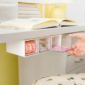 Cotton Foam Swab Storage Box Wall-Mounted Makeup Cosmetic Storage Organizer Jewelry Drawer Container Home Bathroom Pill Case Clear Storage Box Divided Compartments Modern Storage Organizer
